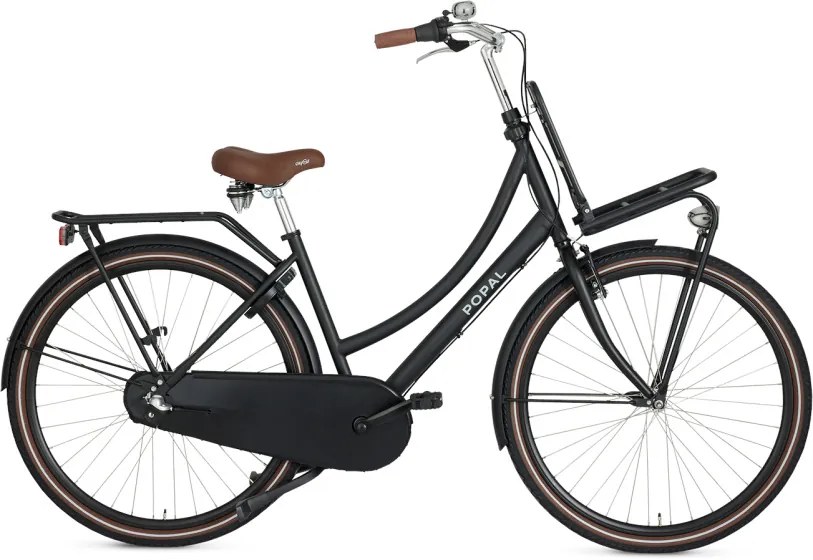 Daily Dutch Basic+ 28 Inch 53 cm Women 3SP Coaster Brake Matte blackPopal
