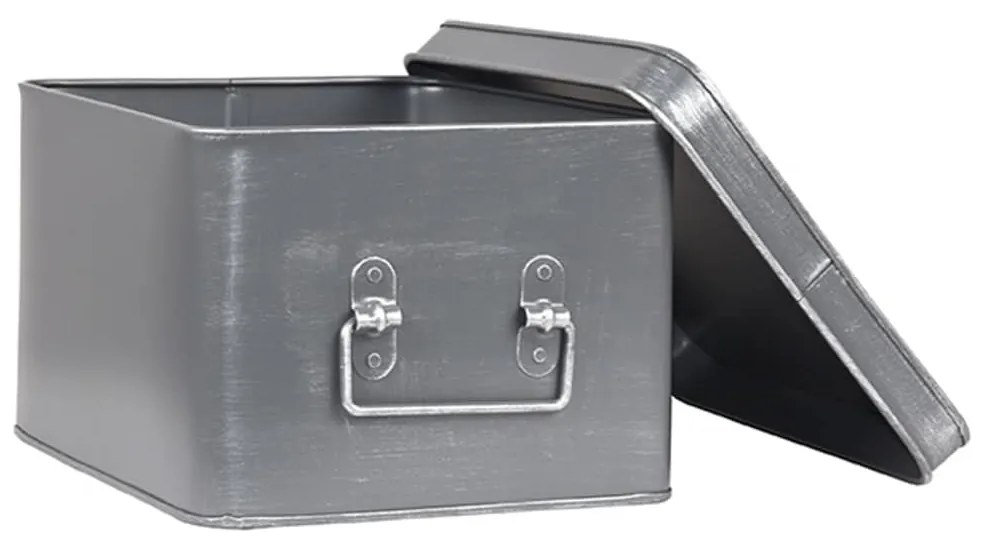 LABEL51 Κουτί Αποθήκευσης Media Χρώμα Αντικέ Γκρι 27 x 21 x 16 εκ. L