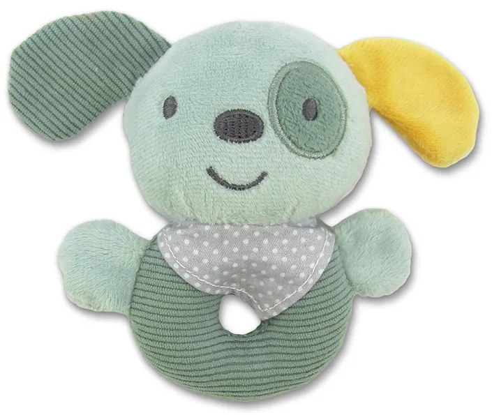 Λούτρινη Κουδουνίστρα Dog Green Natural 10191330009 Lorelli