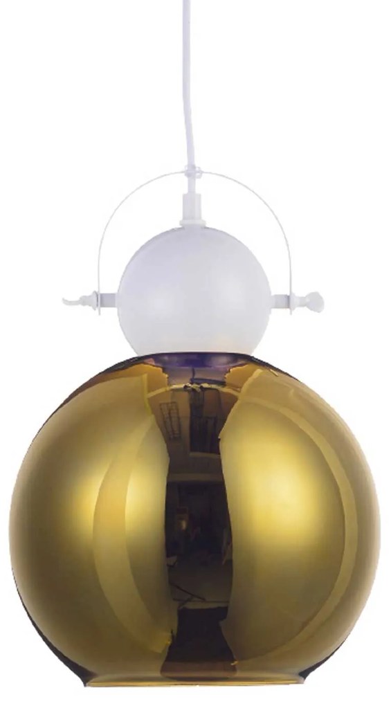Φωτιστικό Οροφής Style KS081225BW White Metal, Glass