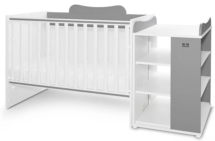 LORELLI ΚΟΥΝΙΑ ΜΕΤΑΤΡΕΠΟΜΕΝΗ ΣΕ ΚΡΕΒΑΤΙ - ΓΡΑΦΕΙΟ MULTI 190/72 WHITE/STONE GREY 10150570041A