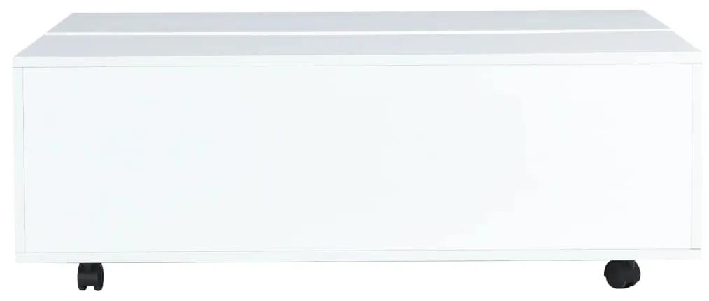 vidaXL Τραπεζάκι Σαλονιού Γυαλιστερό Λευκό 100 x 100 x 35 εκ.