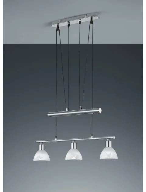 Κρεμαστό Φωτιστικό Οροφής 1xE14 LED 4,9W Νίκελ Ματ Levisto 371010307 Trio Lighting-371010307-Νίκελ Ματ 371010307
