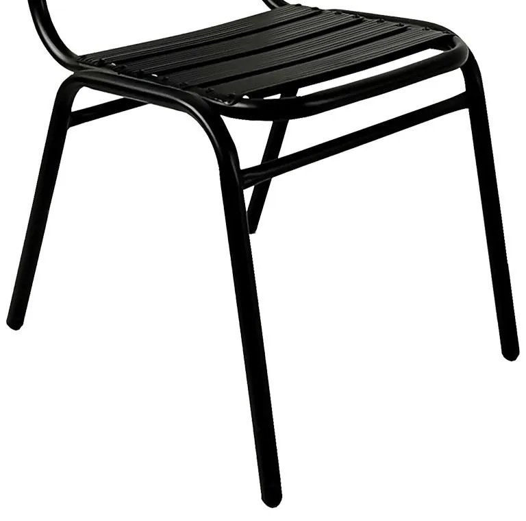 Σετ κήπου - Τραπεζαρία Sussie - Ensure 7 τεμ. μέταλλο - γυαλί μαύρο 140x80x70 εκ. 140x80x70 εκ.