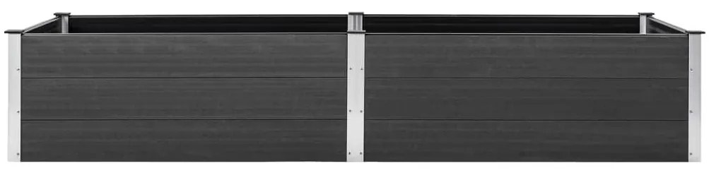 vidaXL Ζαρντινιέρα Υπερυψωμένη Γκρι 200 x 100 x 54 εκ. από WPC