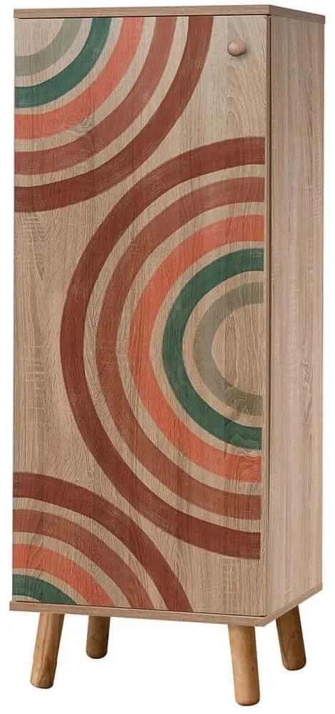 Παπουτσοθήκη Vegas 869VEL8622 50x38x135cm Multi Cipboard,Wood