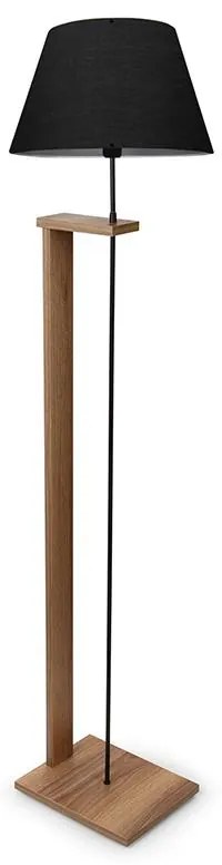 Φωτιστικό δαπέδου Lumino Ε27 μαύρο-καρυδί Φ38x150εκ 38x38x150 εκ.