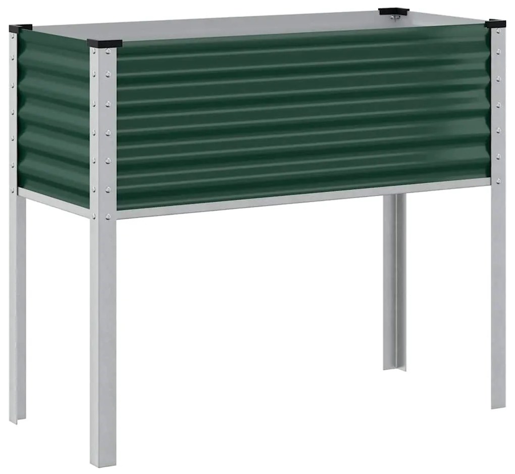 vidaXL Ζαρντινιέρα Κήπου Πράσινη 100x45x90 εκ. από Ατσάλι