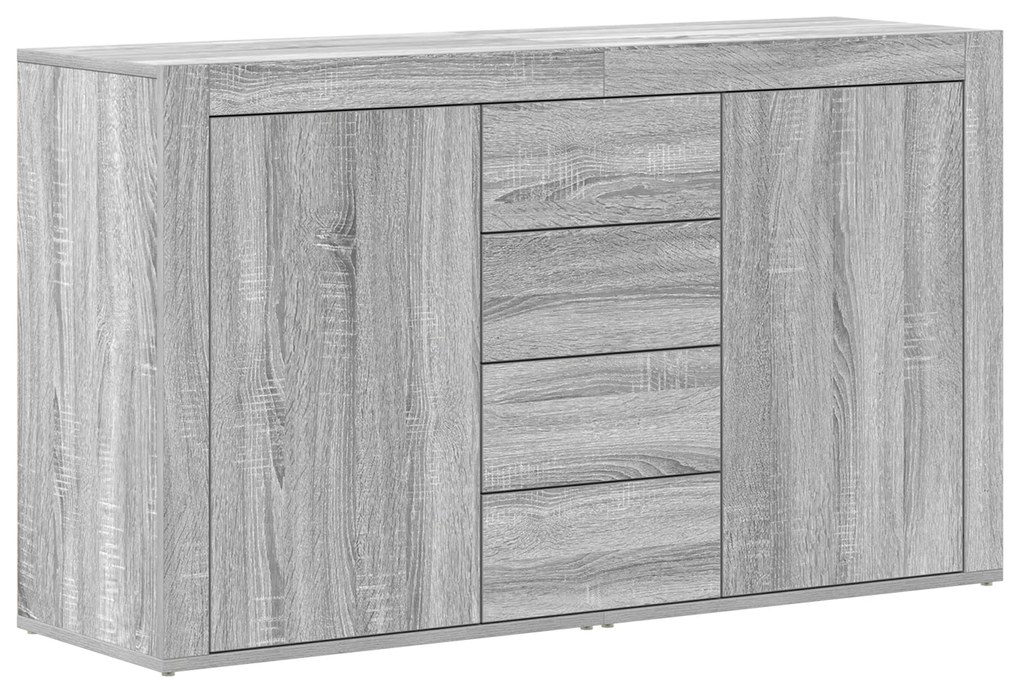 vidaXL Πλαϊνό γραφείο Γκρι sonoma 120 x 36 x 69 εκ Επεξεργασμένο ξύλο