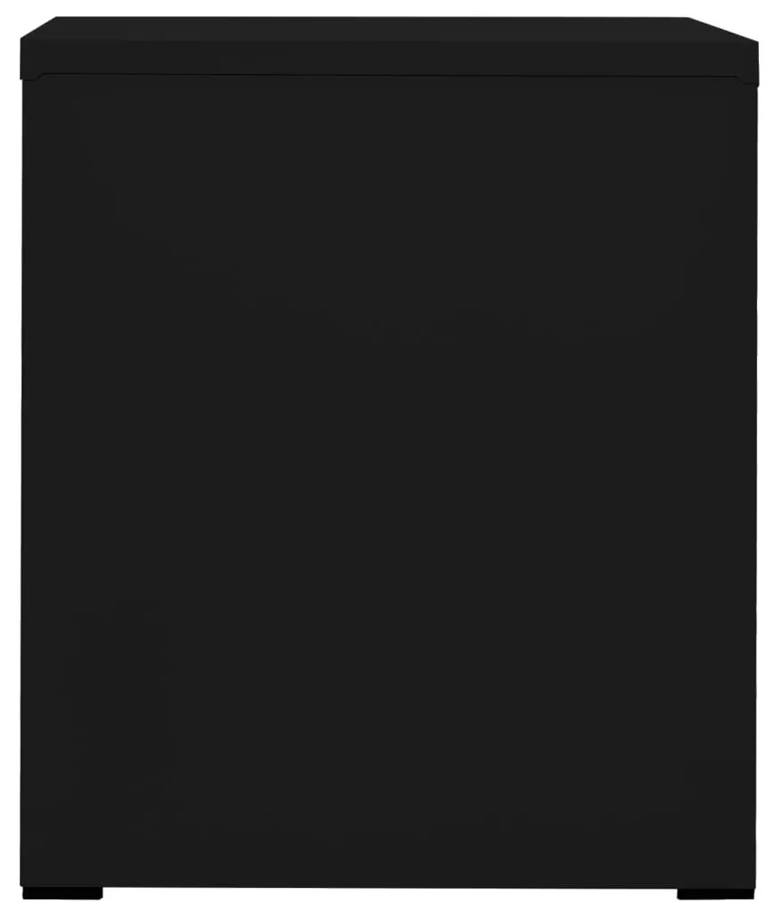 vidaXL Αρχειοθήκη Μαύρη 46 x 62 x 72,5 εκ. από Ατσάλι
