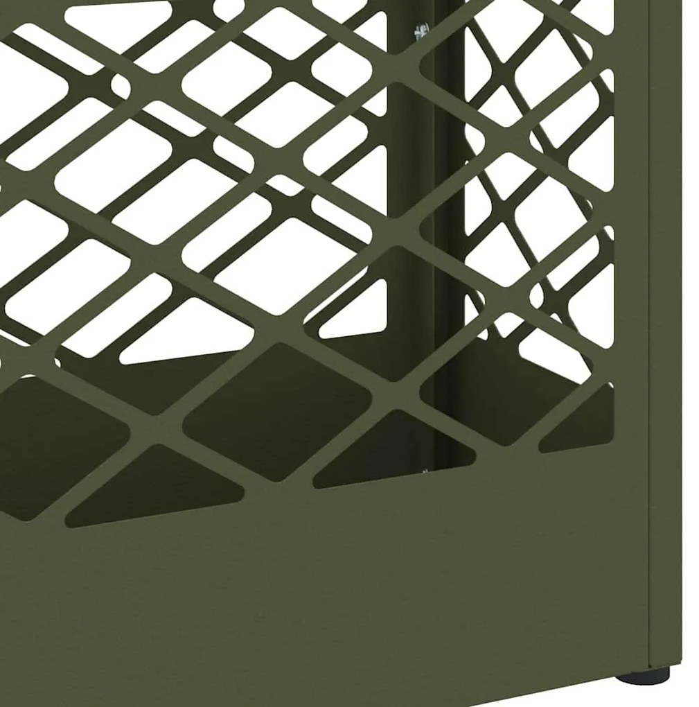 vidaXL Σχέδιο & βάση αποθήκευσης Λαδί 28 x 12 x 41 εκ Ατσάλι