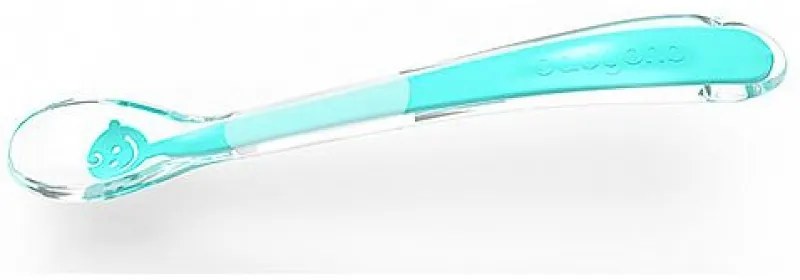 BabyOno Κουτάλι Μαλακό Σιλικόνης Baby's Smile Βεραμάν BN1460
