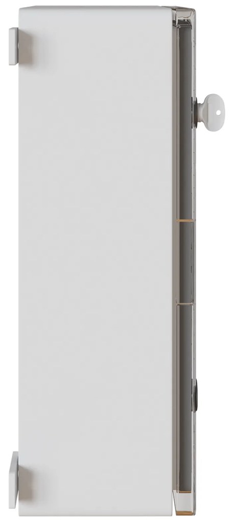 vidaXL Κονσόλα Ελέγχου IP65 Αδιάβροχη Γκρι 40x17,5x50 εκ. από Πλαστικό ABS