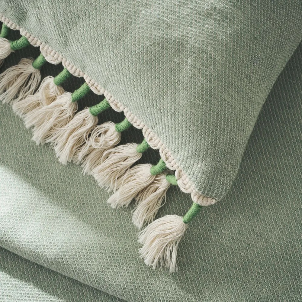 Μαξιλαροθήκη 43x43cm GOFIS HOME  Kianga Bean Green 226/18