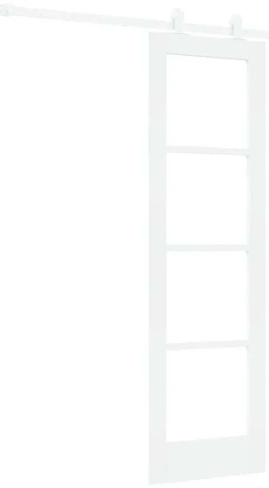 vidaXL Συρόμενη Πόρτα ORKDAL Λευκό 61 x 198.5 εκ. Ξύλο και μέταλλο