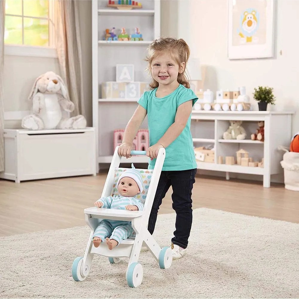Ξύλινο καροτσάκι για κούκλες Melissa&amp;Doug