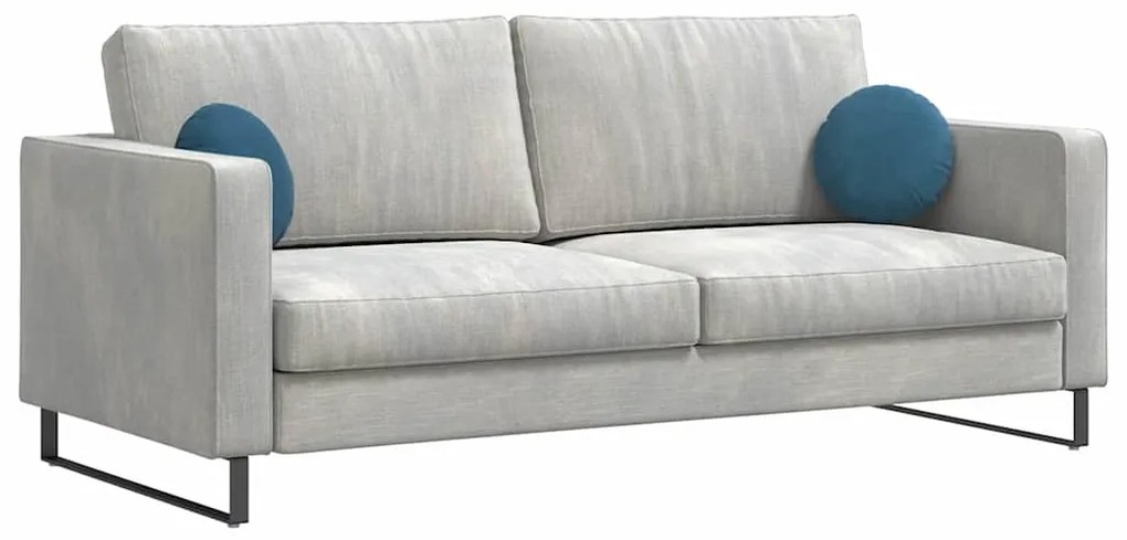 vidaXL Μαξιλάρια καθισμάτων 2 pcs Μπλε Ø 40 x 13 εκ. Βελούδο