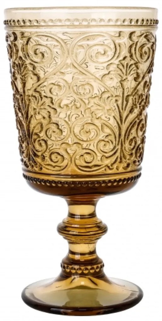 Ποτήρι Νερού Κολωνάτο Tiero 360ml Brown - Cryspo Trio - 6 ΤΜΧ