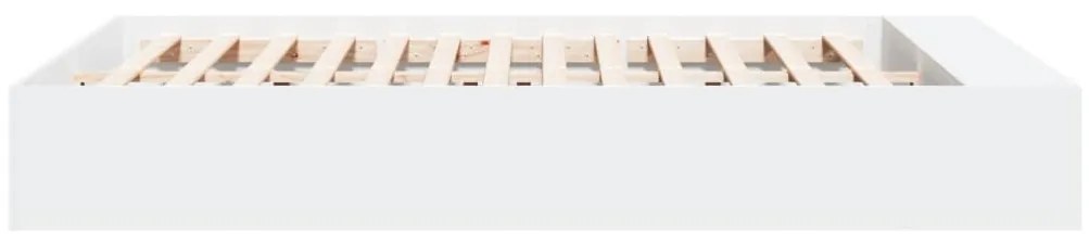 vidaXL Πλαίσιο Κρεβατιού Λευκό 160x200 εκ. Επεξεργασμένο Ξύλο