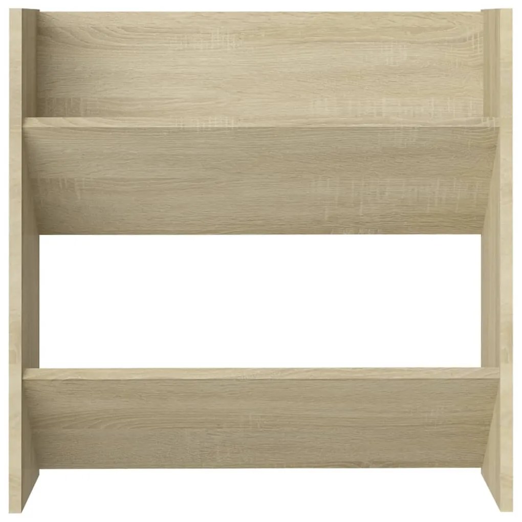 vidaXL Παπουτσοθήκη Τοίχου Sonoma Δρυς 60 x 18 x 60 εκ. Μοριοσανίδα