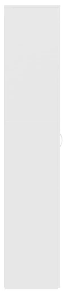 vidaXL Παπουτσοθήκη Λευκή 80 x 35,5 x 180 εκ. από Μοριοσανίδα