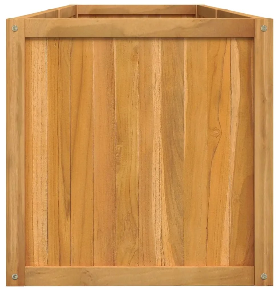 vidaXL Ζαρντινιέρα Υπερυψωμένη 150 x 50 x 50 εκ. από Μασίφ Ξύλο Teak