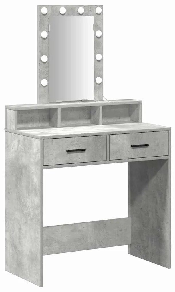 vidaXL Τραπέζι περιποίησης Γκρι 79 x 41 x 140 εκ. Επεξεργασμένο ξύλο