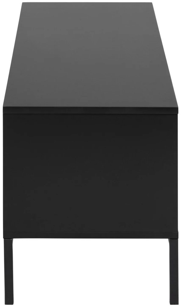 Τραπέζι Tv Oakland 341, Μαύρο, Γκρι δρυς, Ο αριθμός των θυρών: 2, Αριθμός συρταριών: 1, 140x45x40cm, 30 kg | Epipla1.gr