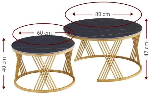 Τραπεζάκια σαλονιού Horan-Mauro-Xruso