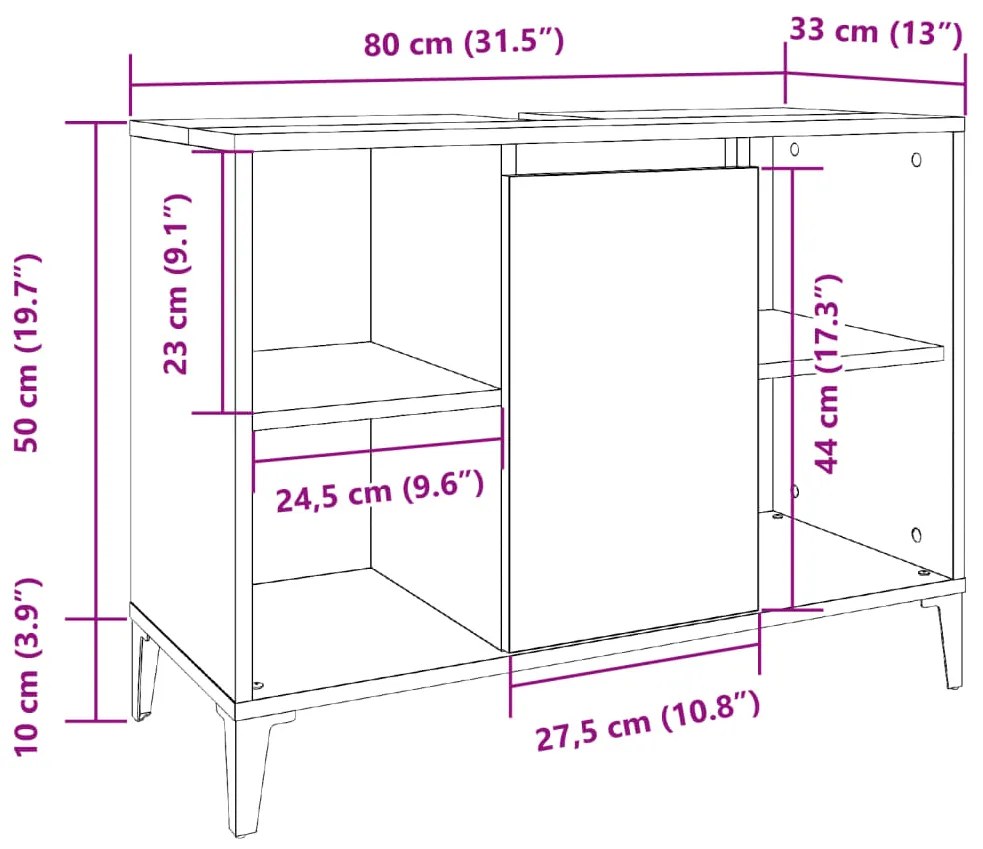 ΝΤΟΥΛΑΠΙ ΝΙΠΤΗΡΑ ΠΑΛΙΟ ΞΥΛΟ 80X33X60 CM ΚΑΤΑΣΚΕΥΑΣΜΕΝΟ ΞΥΛΟ 857135