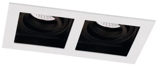 Σποτ χωνευτό οροφής δίφωτο Artsi Viokef-4208100-Λευκό 4208100