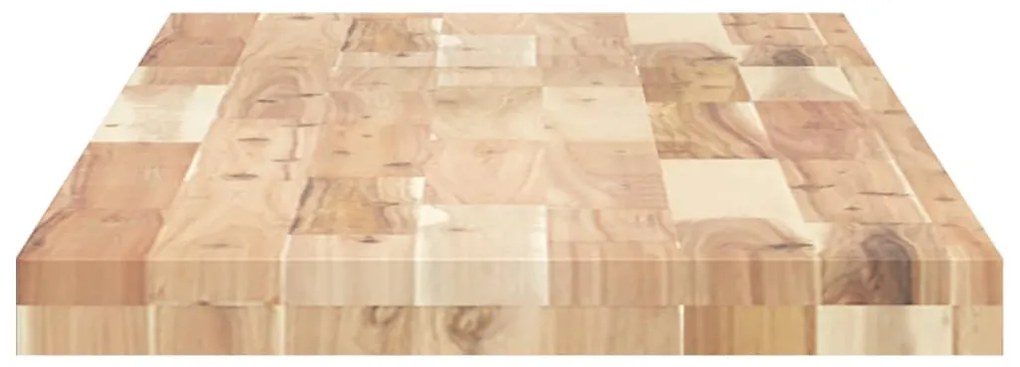 Ράφι Κρεμαστό 140x40x4 εκ. Ακατέργαστο Μασίφ Ξύλο Ακακίας - Καφέ