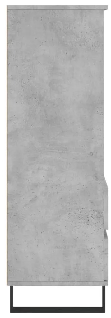 vidaXL Ντουλάπι Γκρι Σκυρ. 40x36x110 εκ. από Επεξεργασμένο Ξύλο