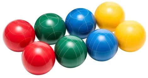VEVOR Bocce Ball Set Bocce Ball Game Set 107 mm 8 Resin Balls 4 Colors for Beach