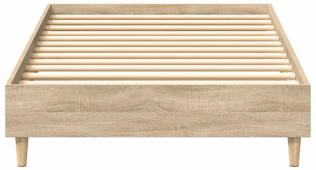 vidaXL Πλαίσιο κρεβατιού χωρίς στρώμα Sonoma Oak 75x190 cm
