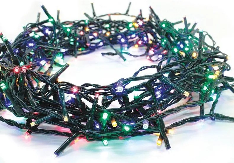 100 Χριστουγεννιάτικα λαμπάκια LED με 8 προγράμματα-RGB-yellow (10) τεμάχια