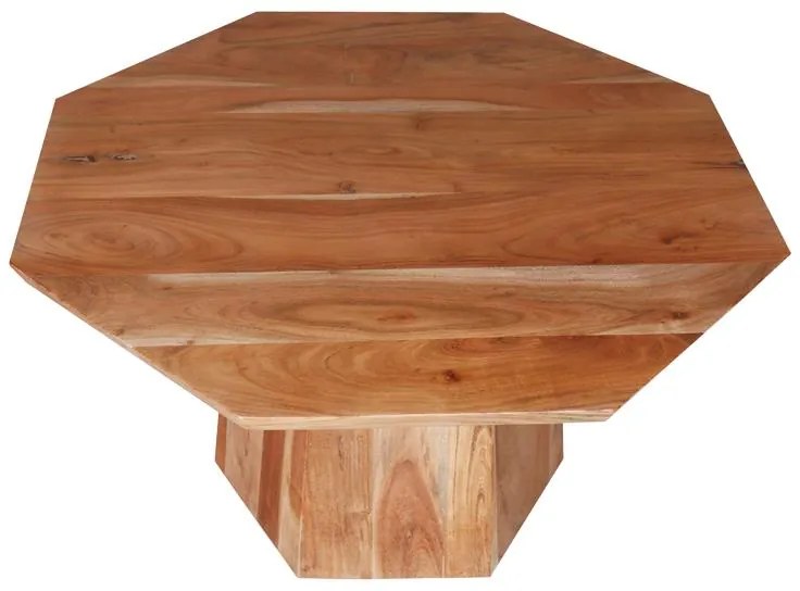 Τραπέζι σαλονιού Octagon ξύλο acacia σε φυική απόχρωση Φ80x45εκ 80x80x45 εκ.