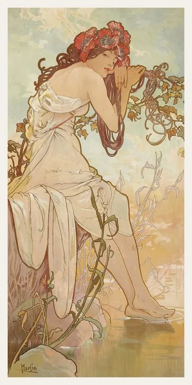 Αναπαραγωγή The Seasons: Summer (1896), Alfons Mucha