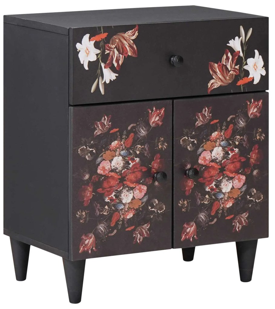 Κομοδίνο Πολύχρωμο 50 x 33 x 60 εκ Στερεό ξύλο μάνγκο