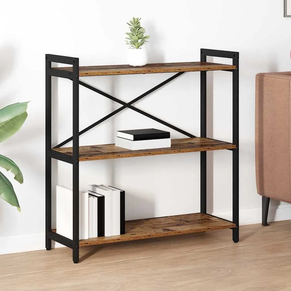 vidaXL Βιβλιοθήκη Παλαιό ξύλο 80 x 30 x 83 εκ Επεξεργασμένο ξύλο