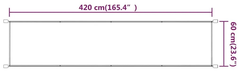 Τέντα Κάθετη Μπλε 60 x 420 εκ. από Ύφασμα Oxford - Μπλε