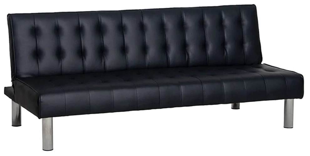 Καναπές-Κρεβάτι State 40.0204 180x79x74/180x95x36cm Black Zita Plus