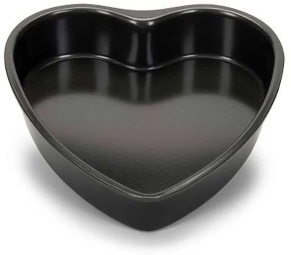 Φόρμα Aντικολλητική Καρδιά Classique 221.02843 20cm Black Patisse Ανοξείδωτο Ατσάλι