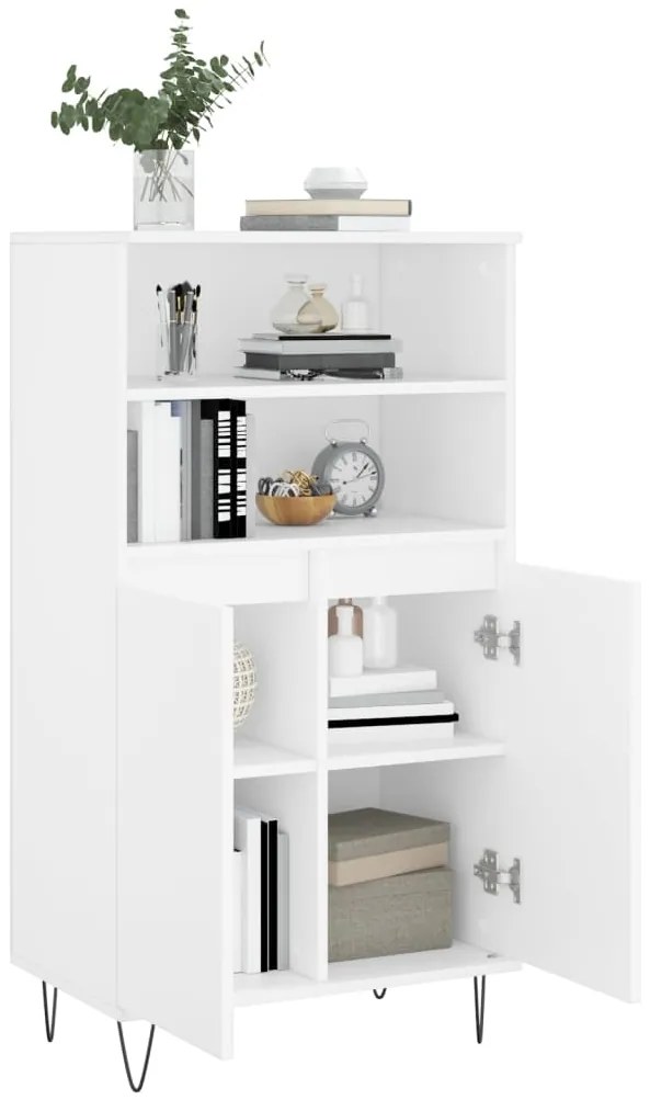 vidaXL Ντουλάπι Λευκό 60 x 36 x 110 εκ. από Επεξεργασμένο Ξύλο