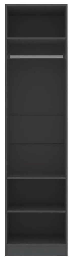 vidaXL Ντουλάπα Γκρι 50 x 50 x 200 εκ. από Μοριοσανίδα