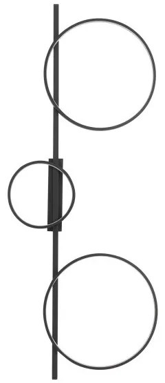 Απλίκα Φωτιστικό Τοίχου LED 33W 4000K IP20 Μαύρο Circolo 10866 Nowodvorski 10866 Μαύρο