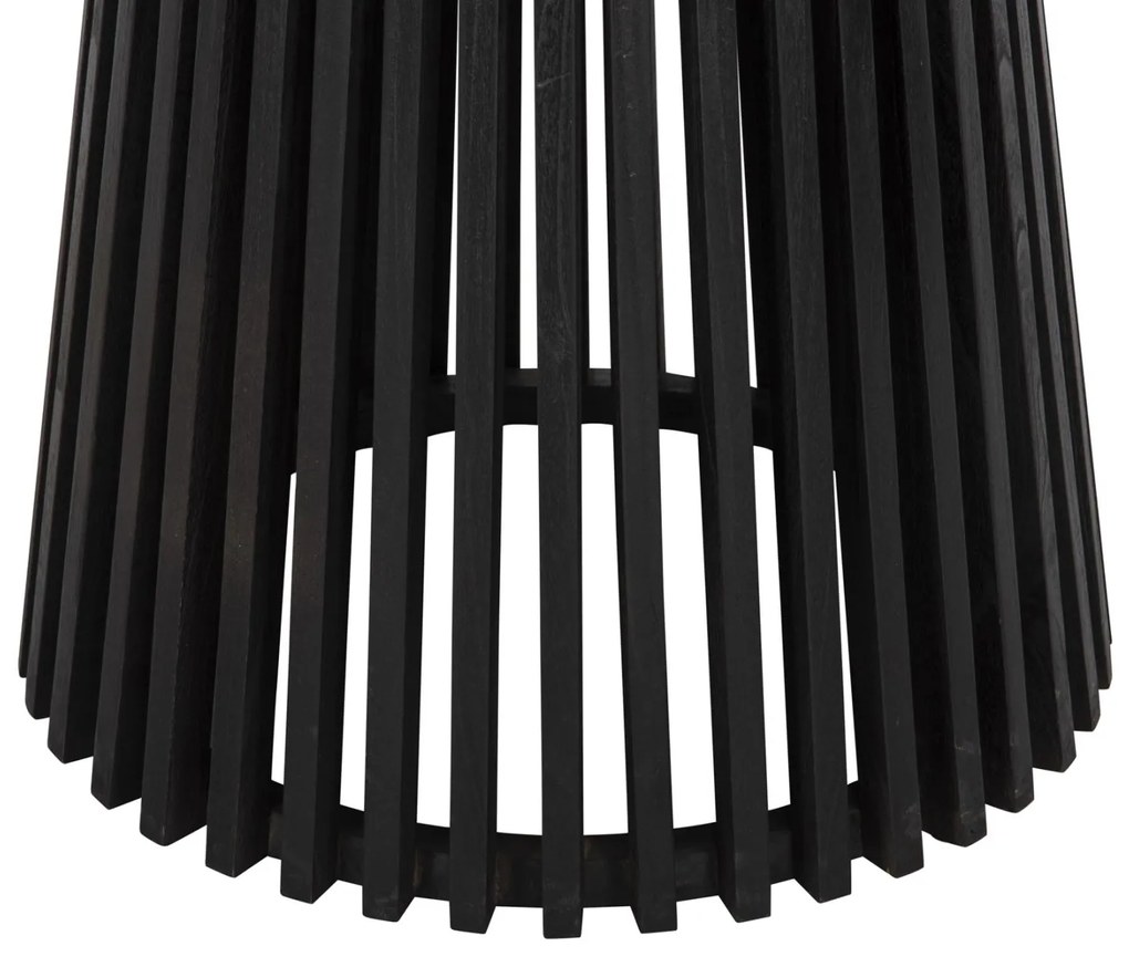 ΤΡΑΠΕΖΙ ΤΡΑΠΕΖΑΡΙΑΣ FRANTZ ΜΑΣΙΦ MINDI ΞΥΛΟ ΣΕ ΜΑΥΡΟ Φ150x75Υεκ