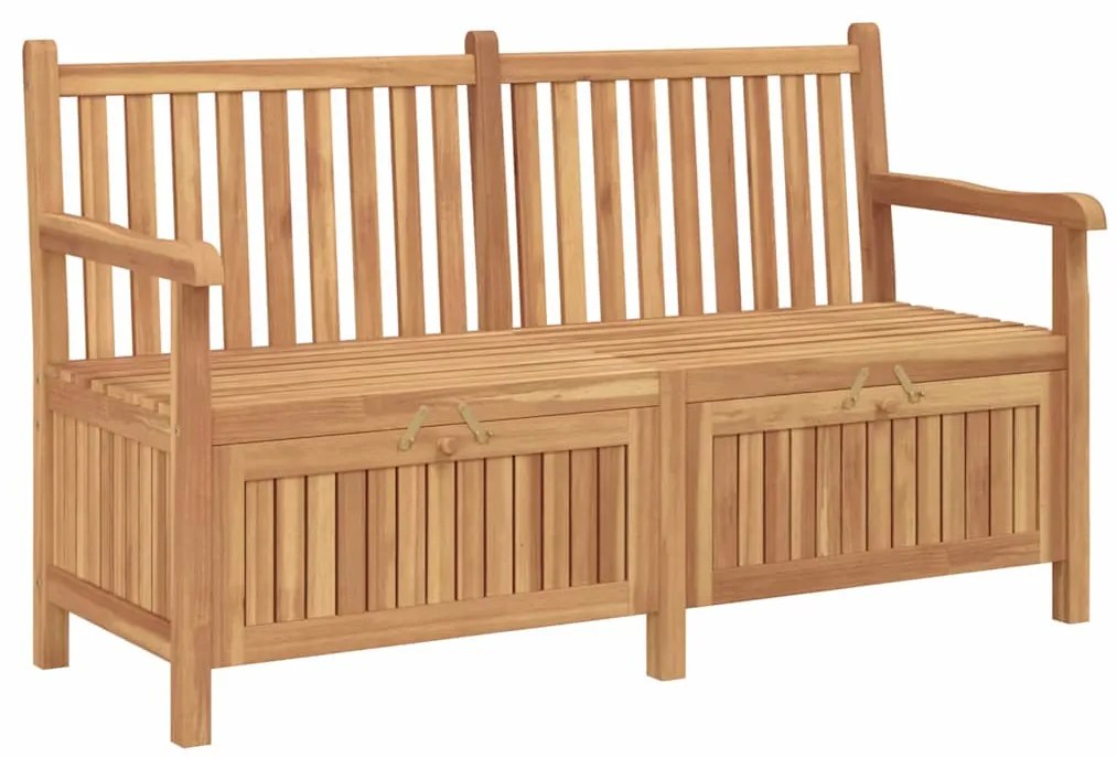 vidaXL Πάγκος Αποθήκευσης Κήπου Καφέ 150 x 60 x 90 εκ Μασίφ ξύλο teak
