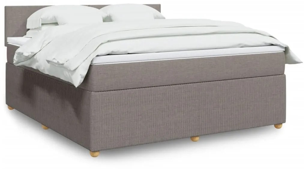 ΚΡΕΒΑΤΙ BOXSPRING ΜΕ ΣΤΡΩΜΑ TAUPE 180X200 ΕΚ. ΥΦΑΣΜΑΤΙΝΟ 3287532