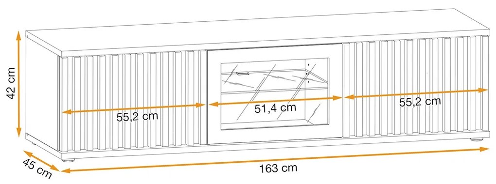 Swap XIX Σύνθεση Καφέ δρυς 280x180x40